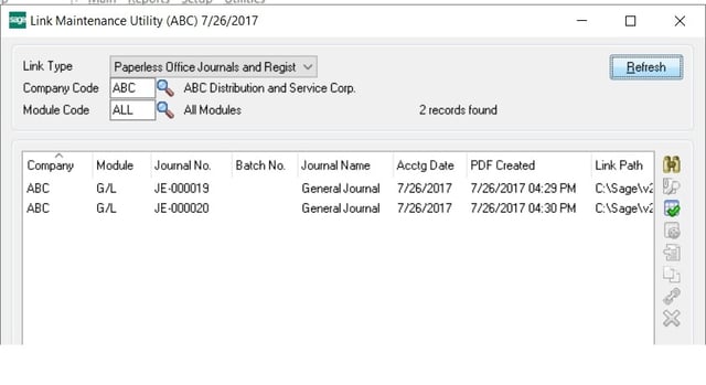 Sage 100 - How do I change the Paperless Office PDF location? - CASERV